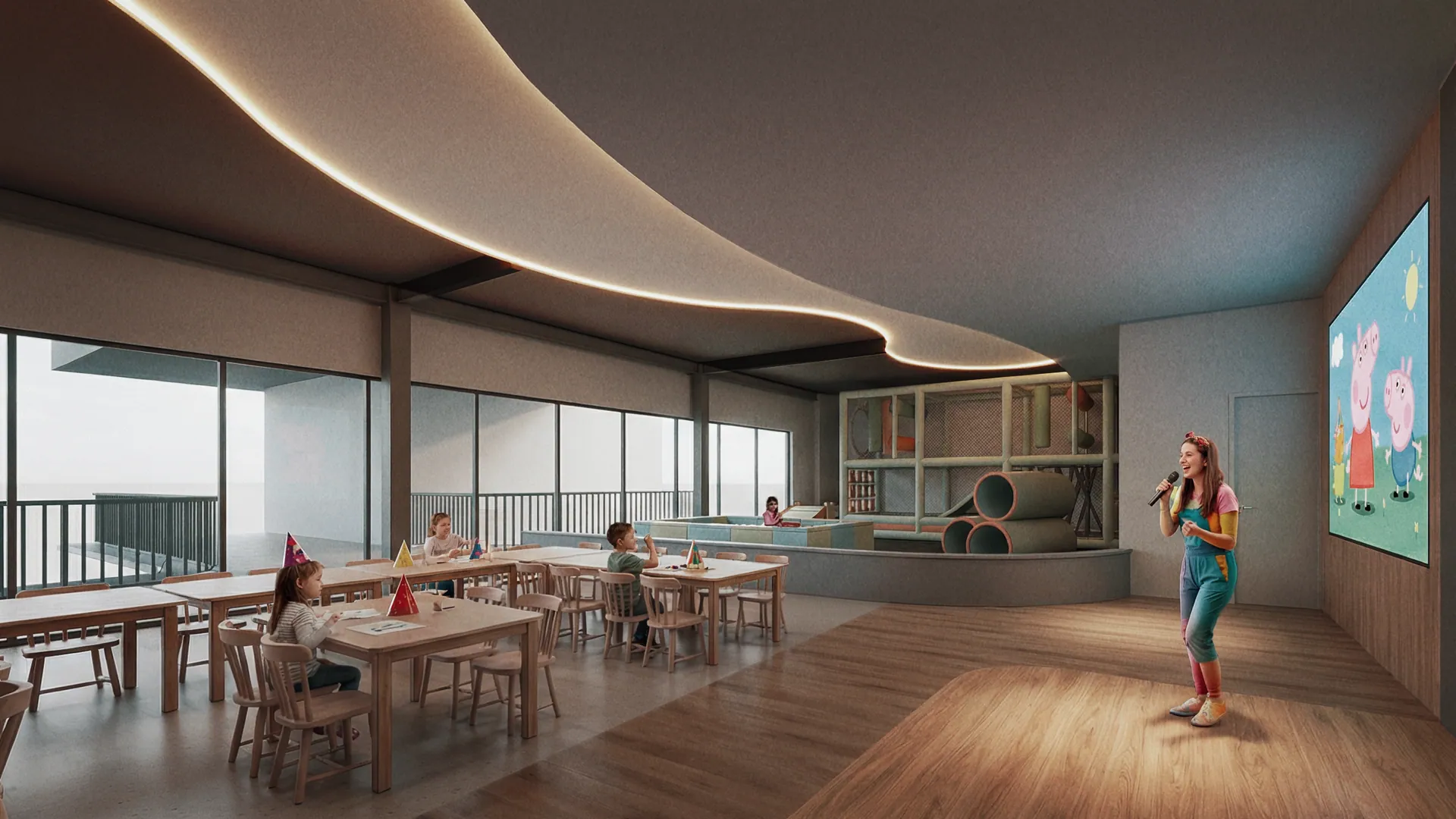 Sala multiuso y proyección de RENDER BD