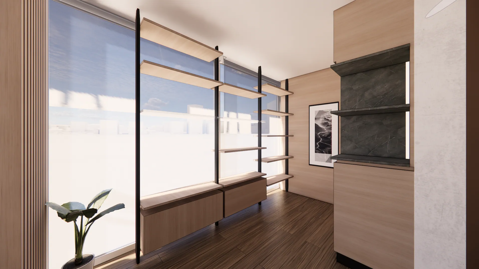 Mueble longitudinal de OFICINA LE