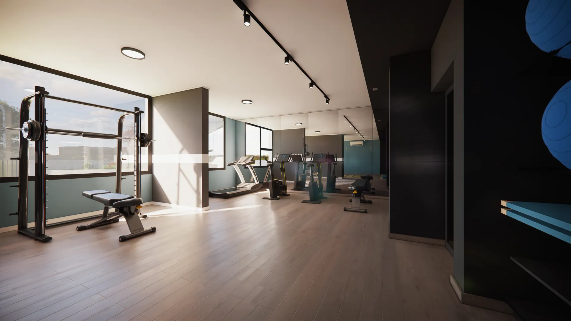 Equipamiento principal del gimnasio